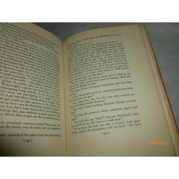 Harry Stephen KEELER  1st‎ Edition The Man With Wooden Spectacles HC RARE - Picture 7 of 8